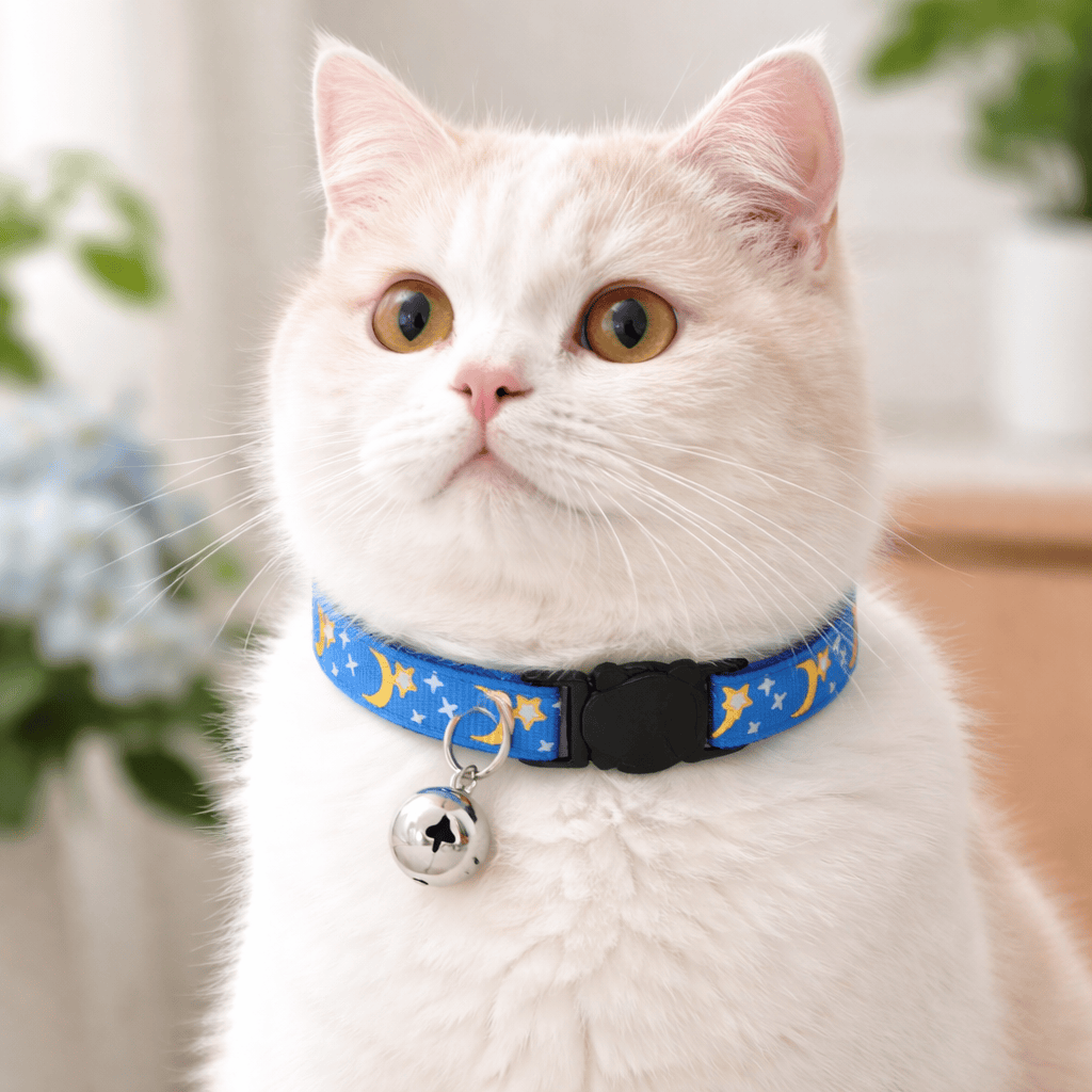 Collier pour Chat Motif Etoiles Dorées