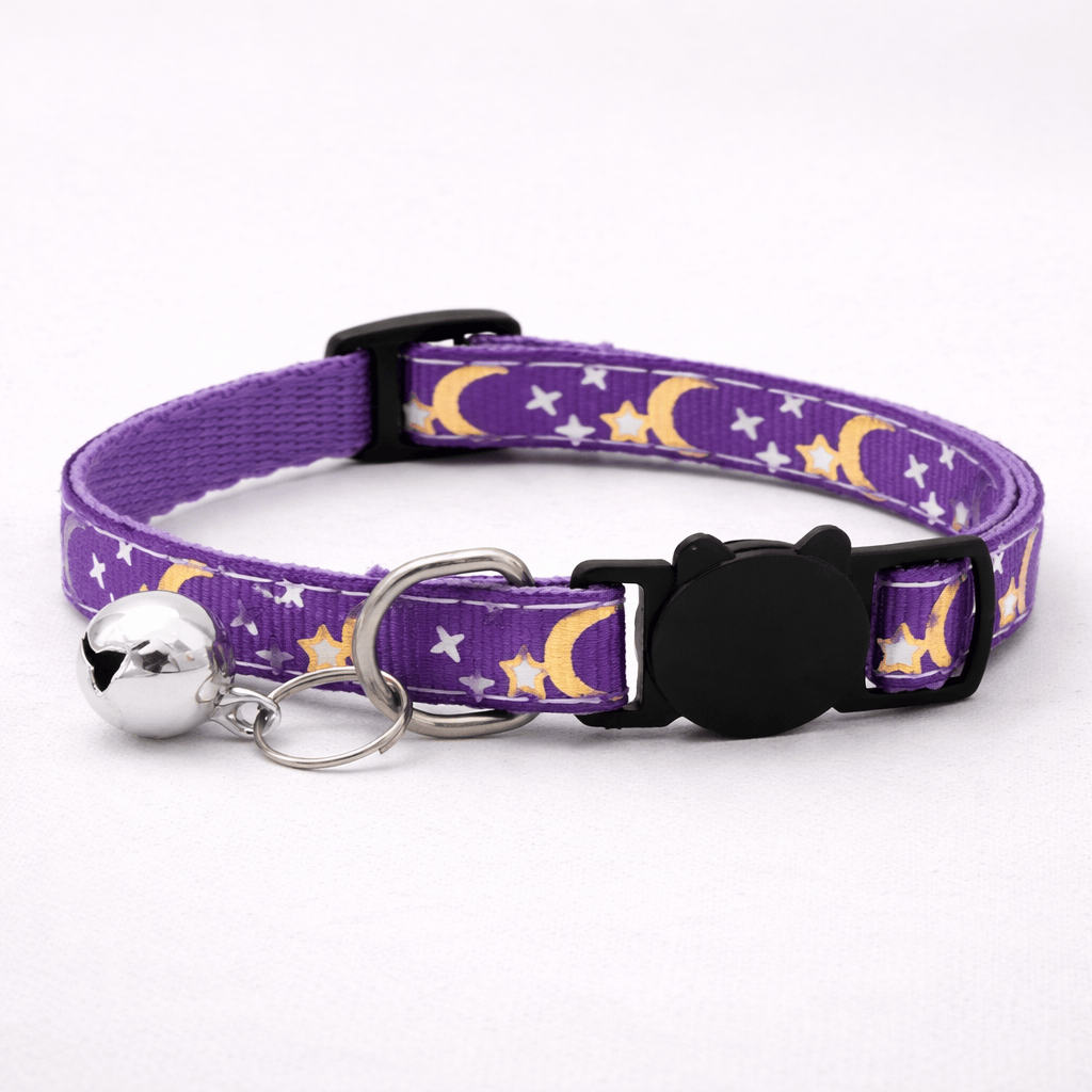 Collier pour Chat Motif Etoiles Dorées