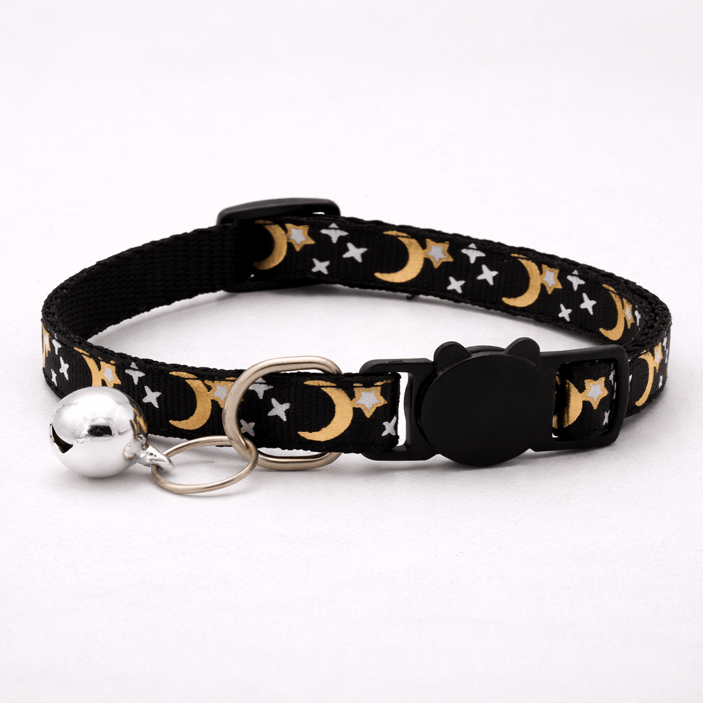 Collier pour Chat Motif Etoiles Dorées