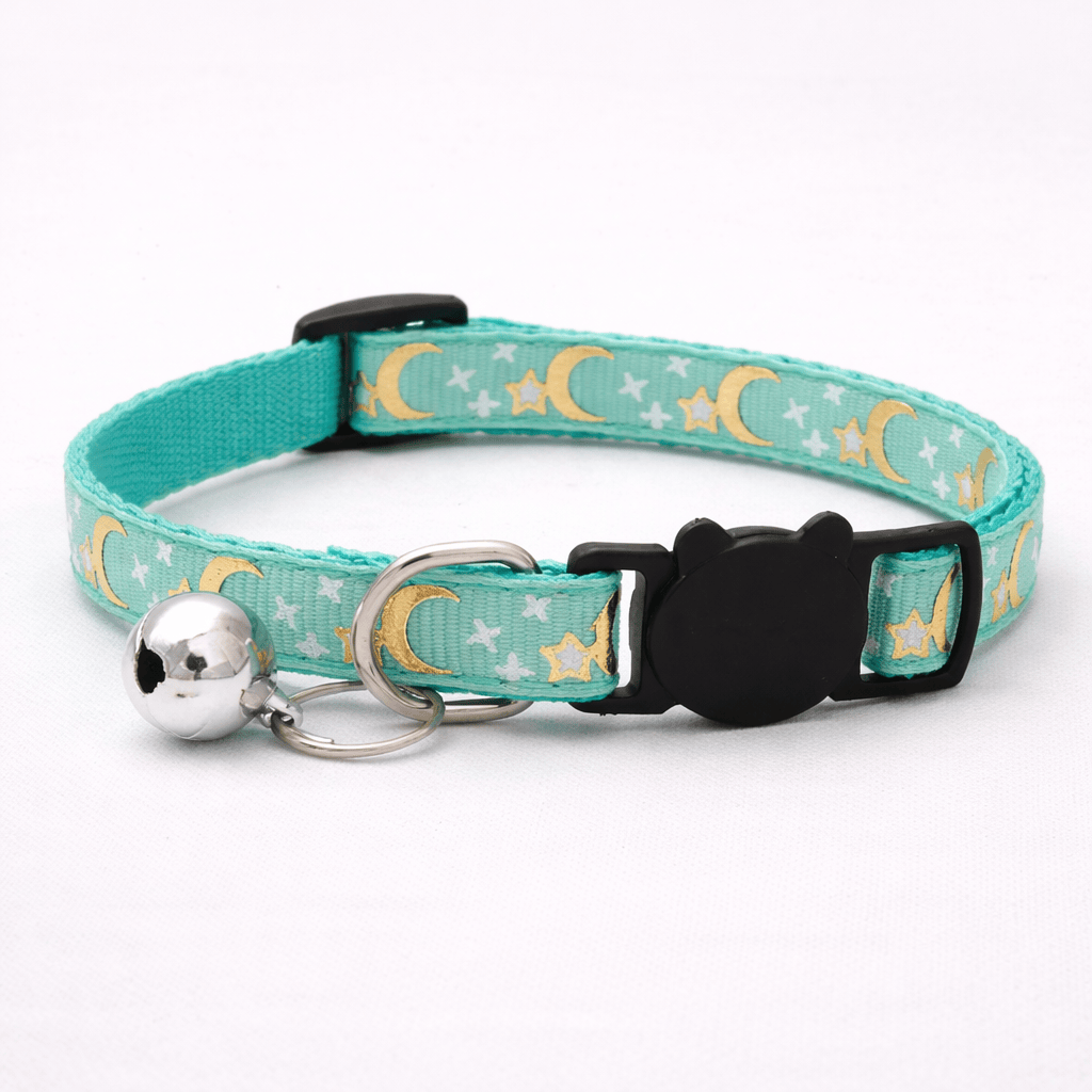 Collier pour Chat Motif Etoiles Dorées