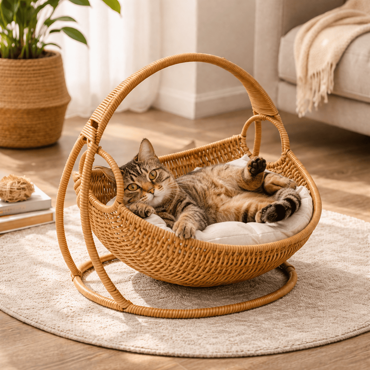 Hamac pour Chat Tissé à la Main