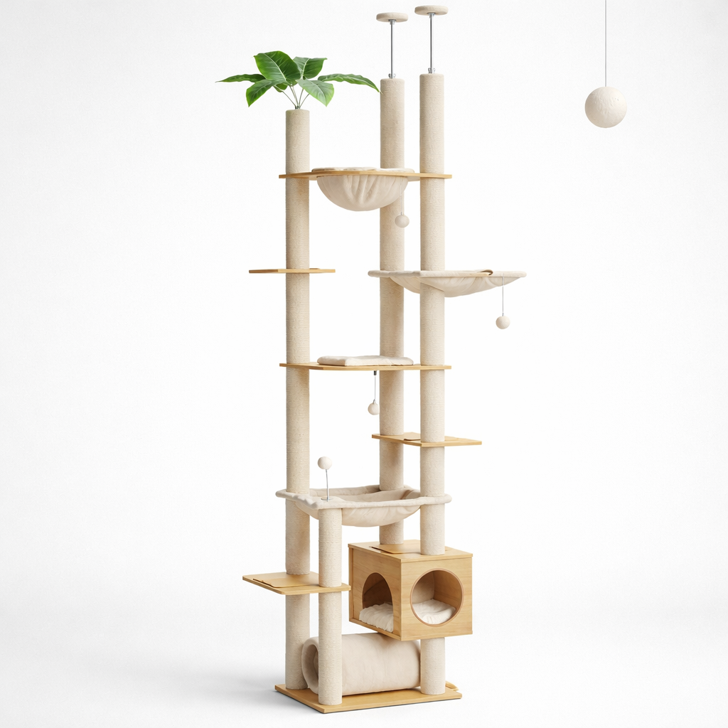 Arbre à Chat Ajustable en Sisal