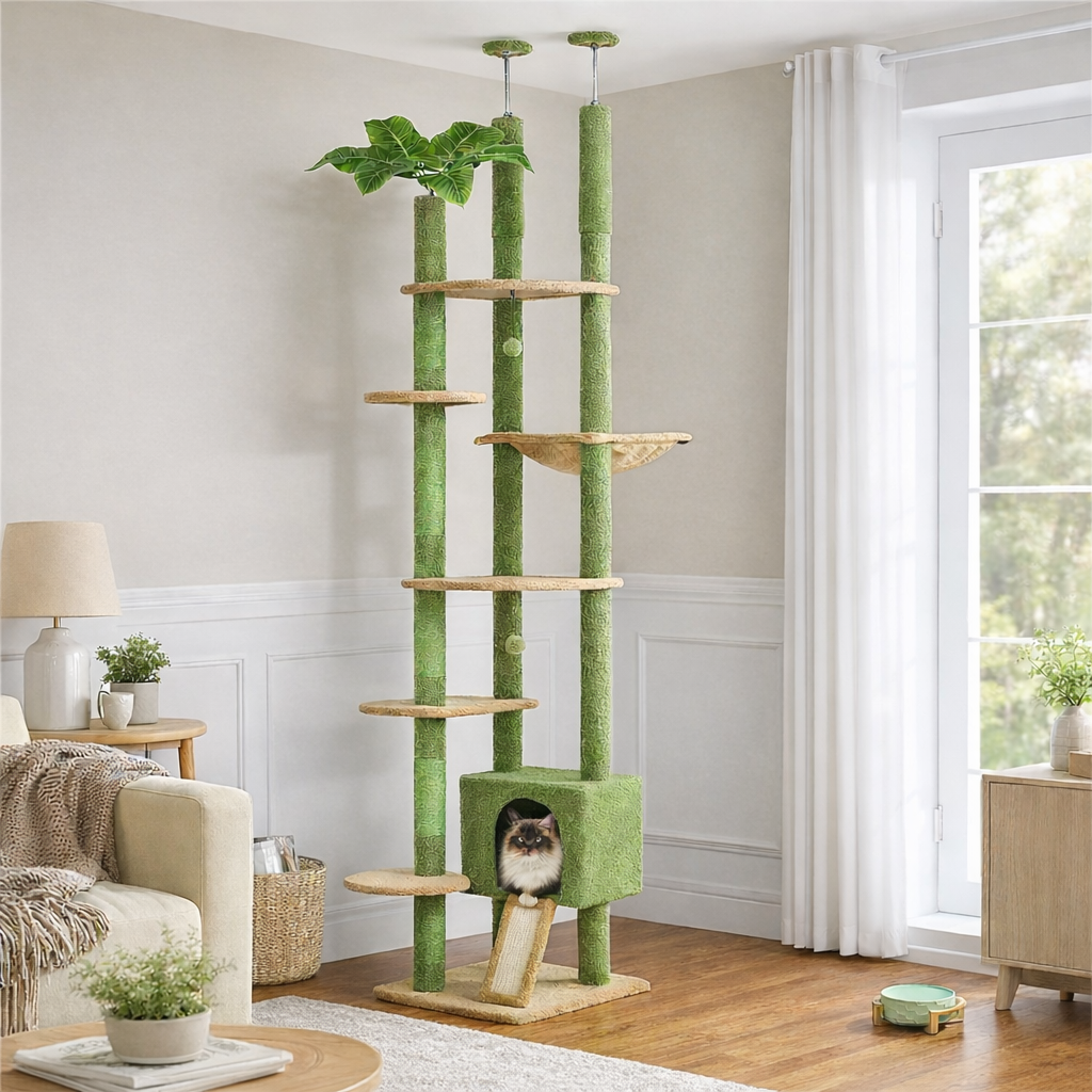 Arbre à Chat Ajustable en Sisal
