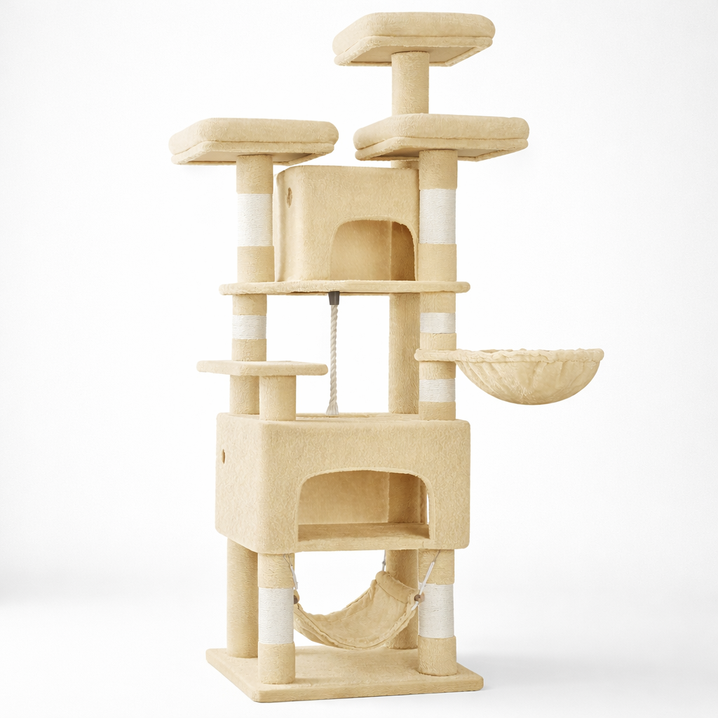 Arbre à Chat XL avec 3 Plateformes et 2 Niches