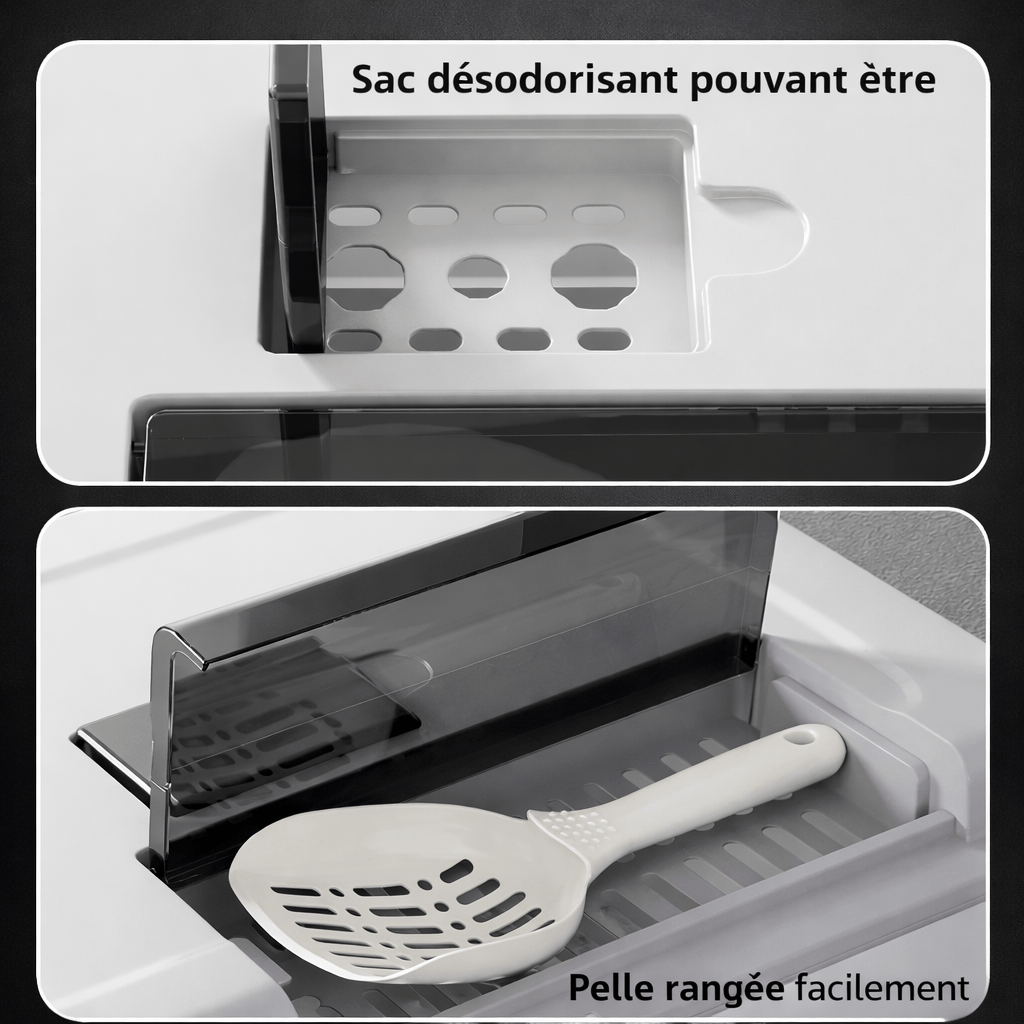 Bac à Litière pour Chat Autonettoyant Extra Large