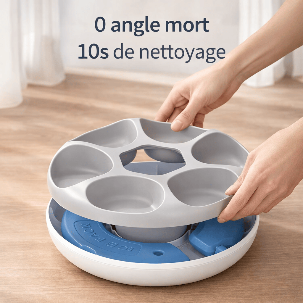 Distributeur Automatique de Croquettes 6 Repas pour Chats