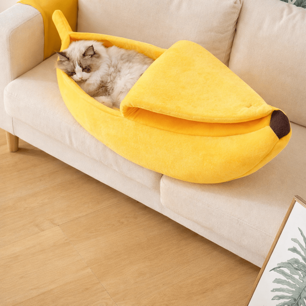 Lit pour Chat en Forme de Banane