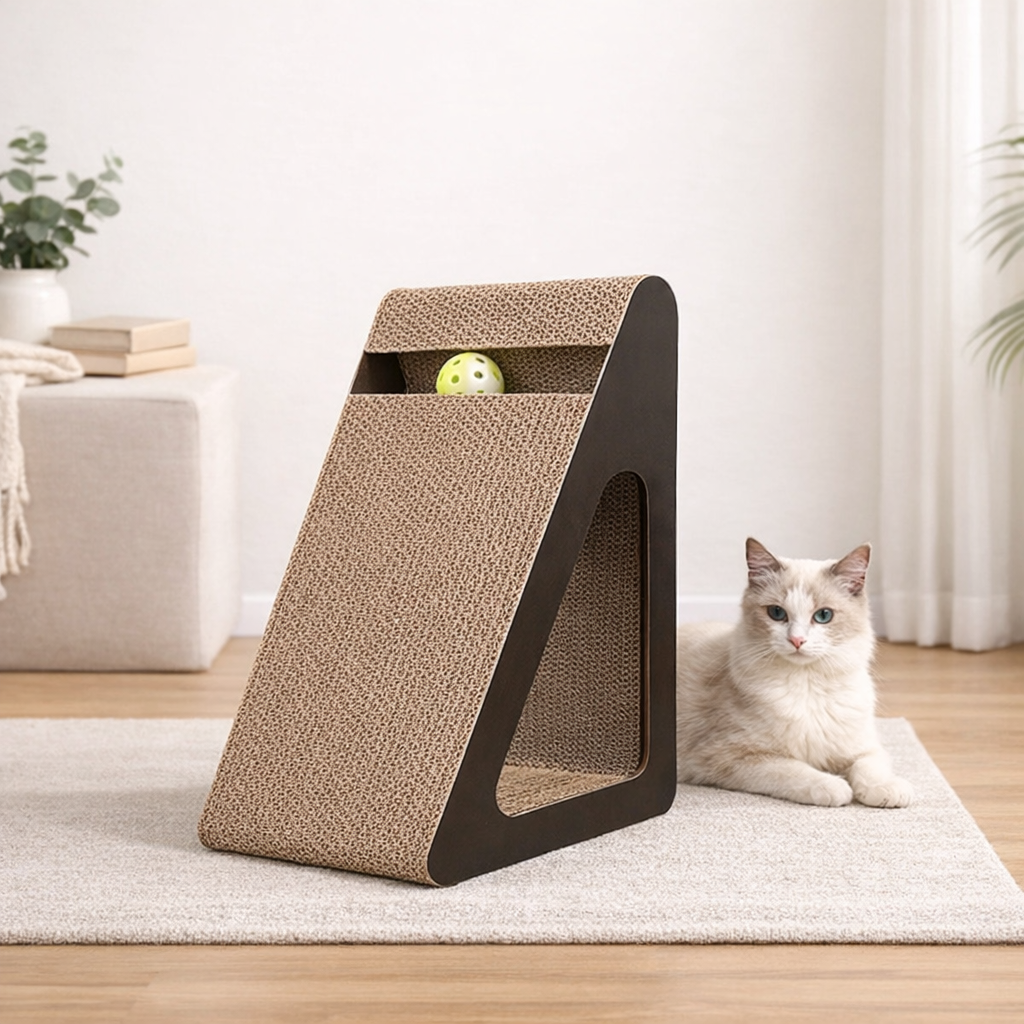 Griffoir pour Chat Triangle avec Balles