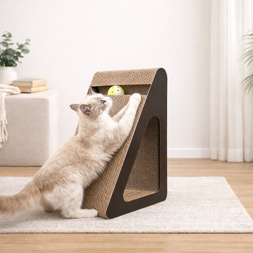 Griffoir pour Chat Triangle avec Balles
