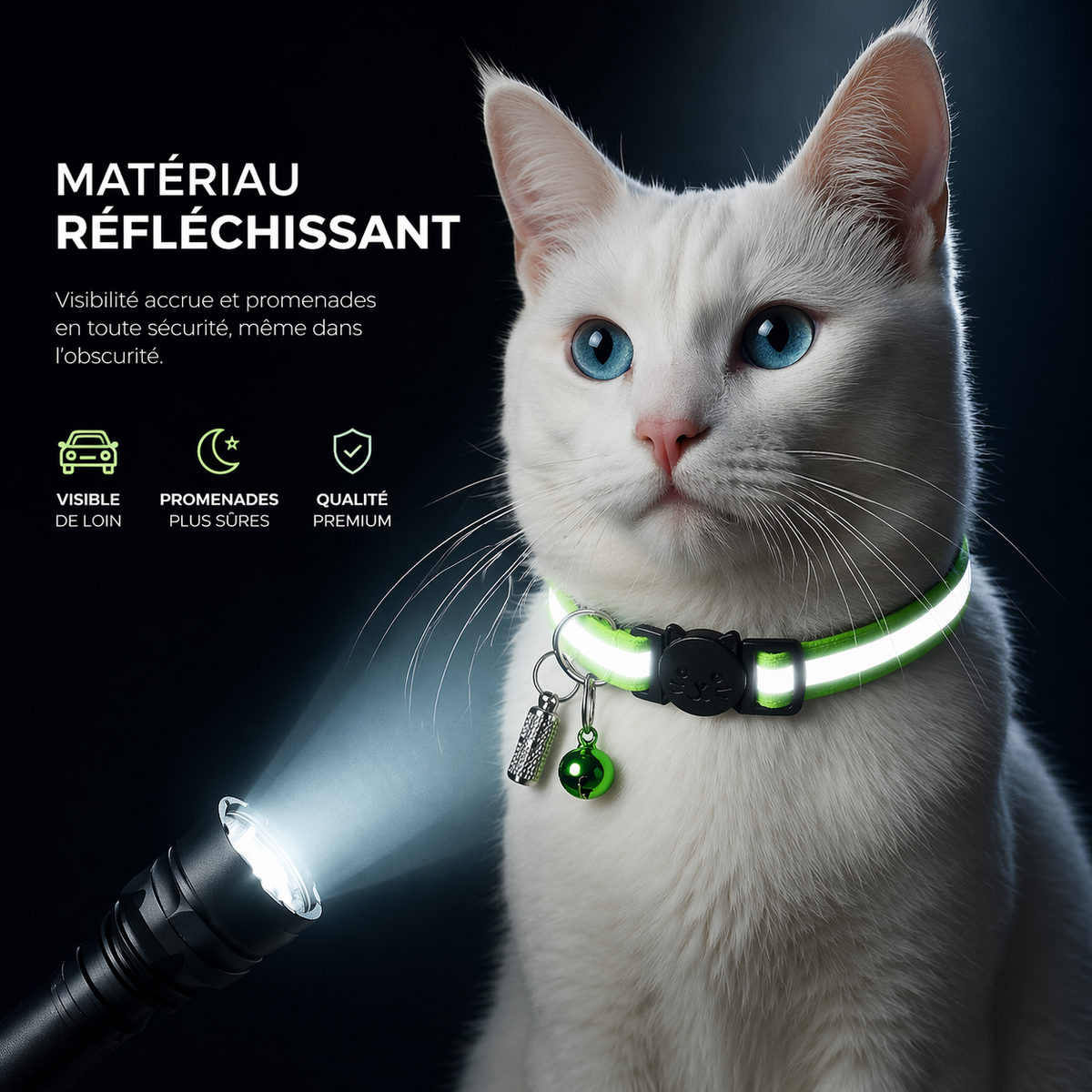 Colliers Réfléchissants avec Clochette
