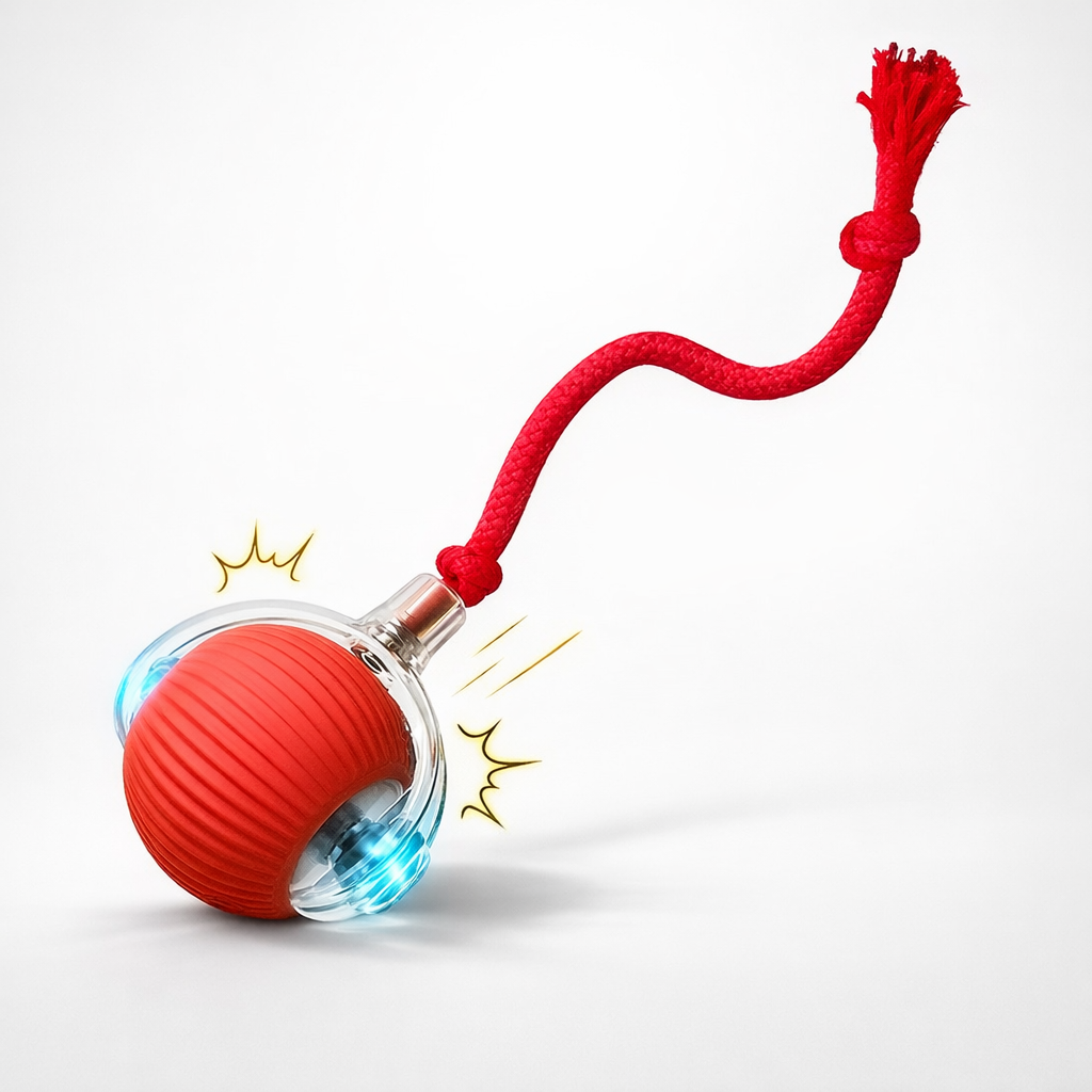 Balle Interactive pour Chat Rechargeable
