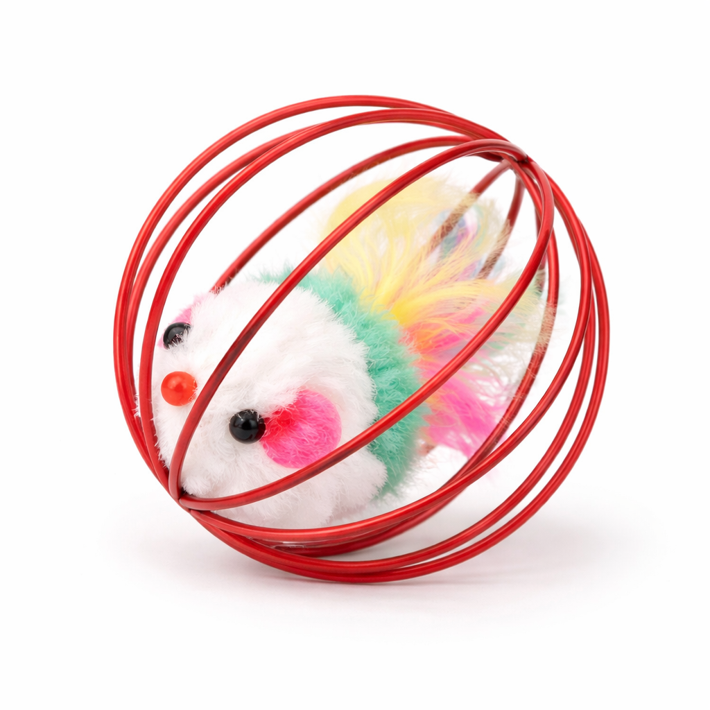 Souris Colorée en Cage