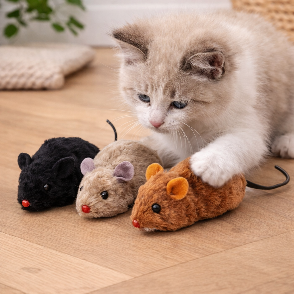 Souris Réaliste et Amusante pour Chat