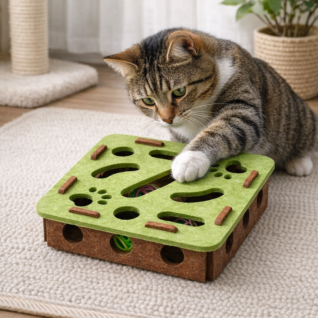 Boîte à Puzzle pour Chat