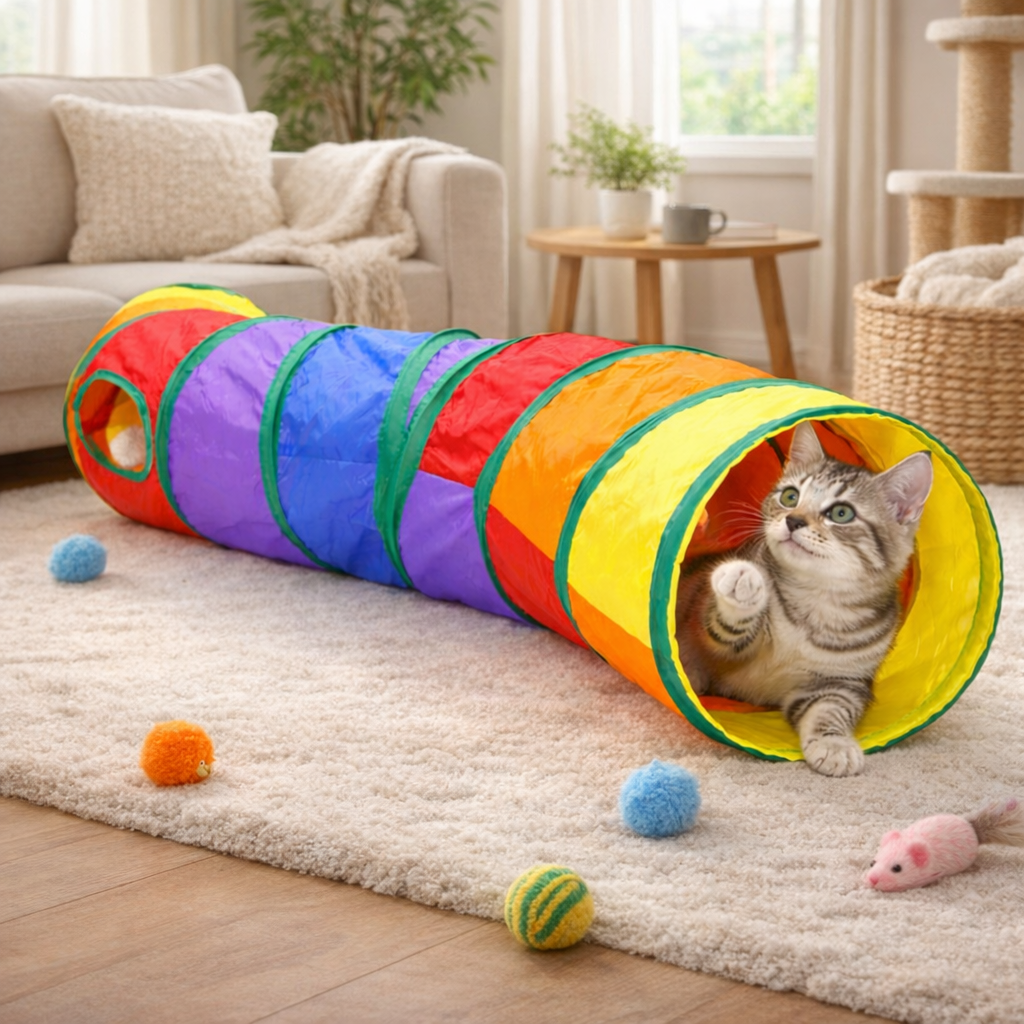 Tunnel pour Chat Multicolore