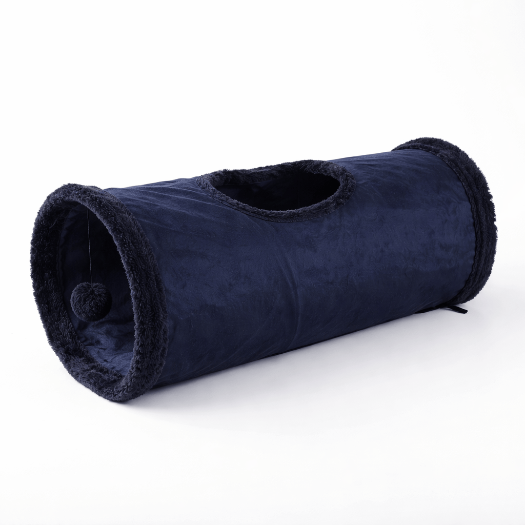 Tunnel Pliable en Daim pour Chat