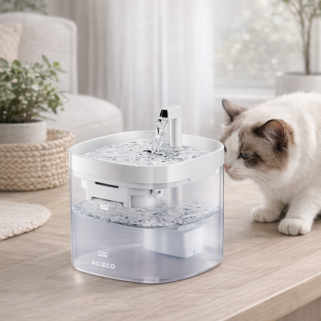 Fontaine à Eau Transparente et Intelligente 1,5L