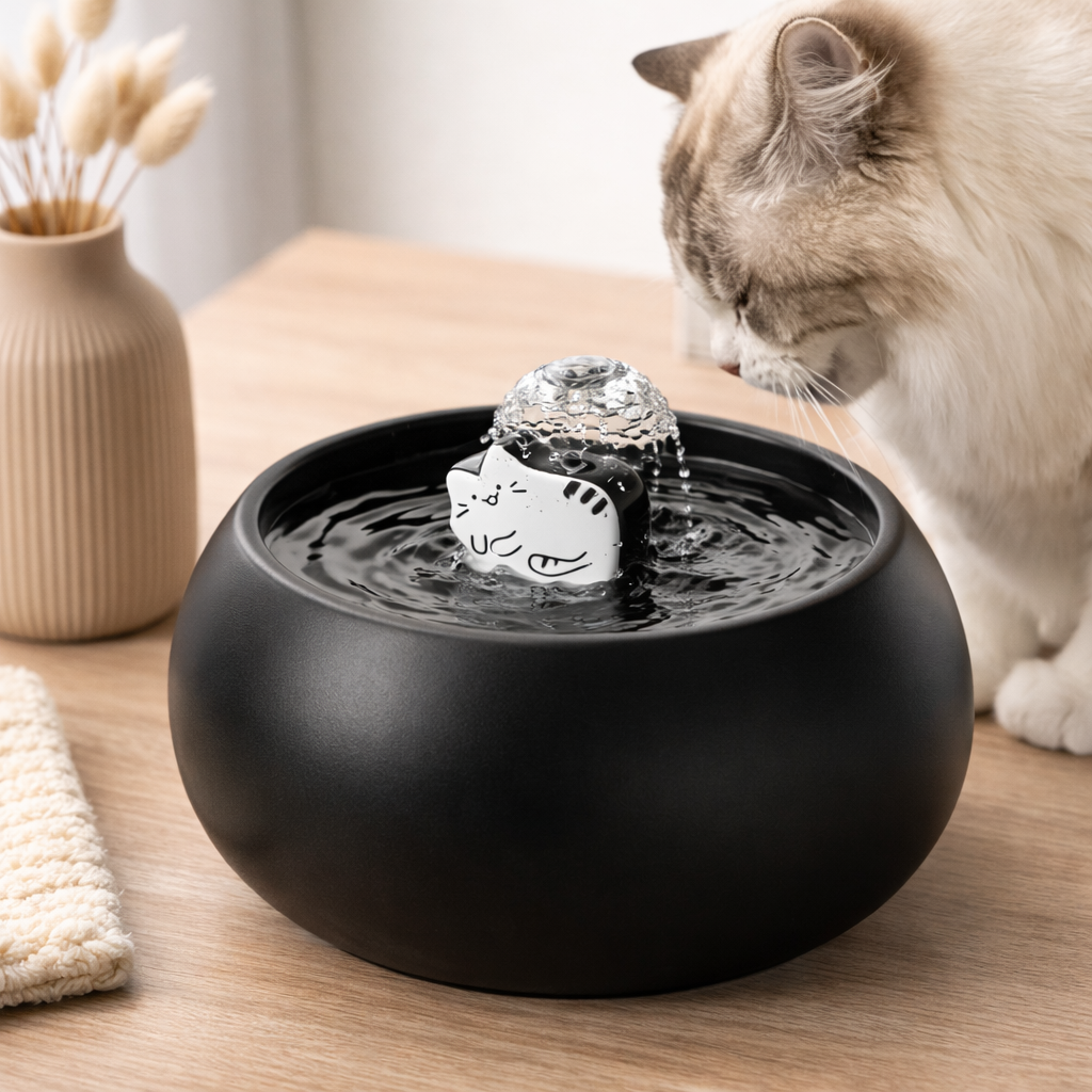 Fontaine à Eau Automatique en Céramique 1,5L