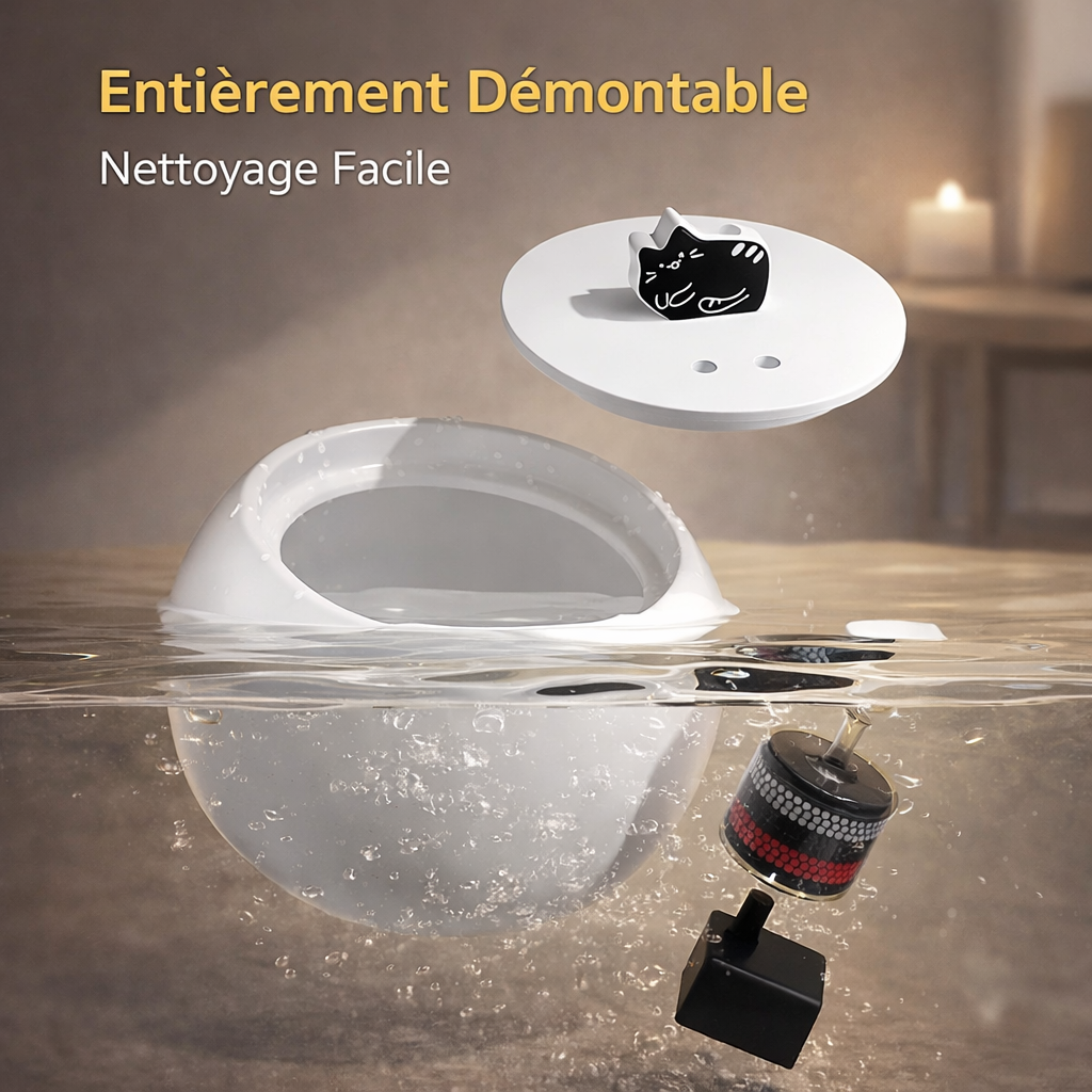 Fontaine à Eau Automatique en Céramique 1,5L