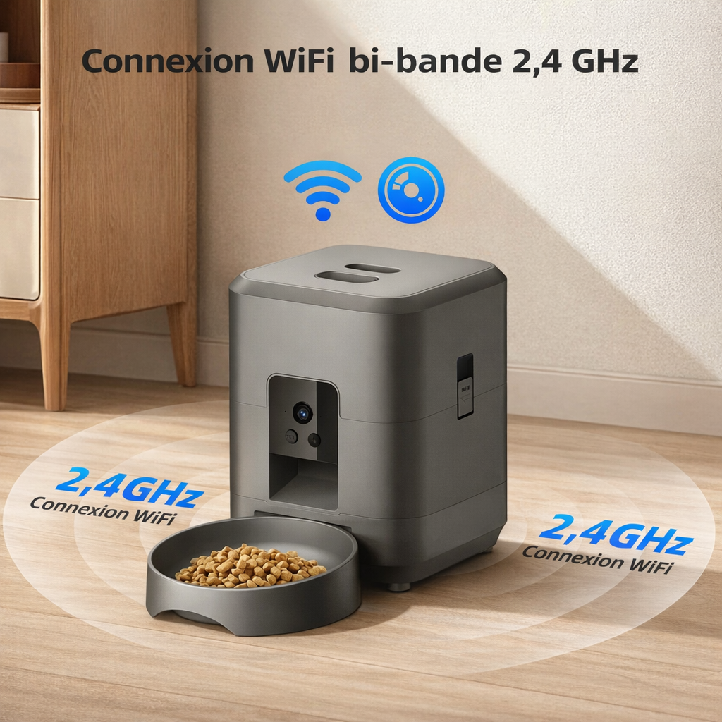 Distributeur de Croquettes avec WIFI et Caméra
