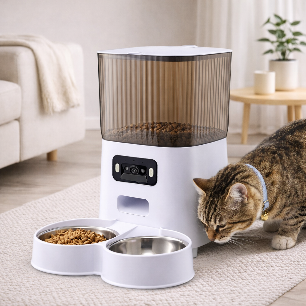 Distributeur Automatique avec Double Gamelle et Caméra