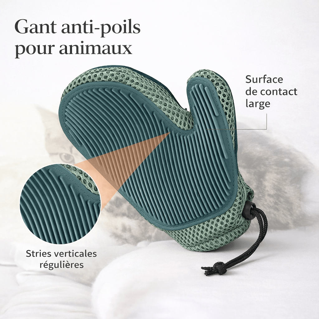 Gant de Toilettage pour Chat
