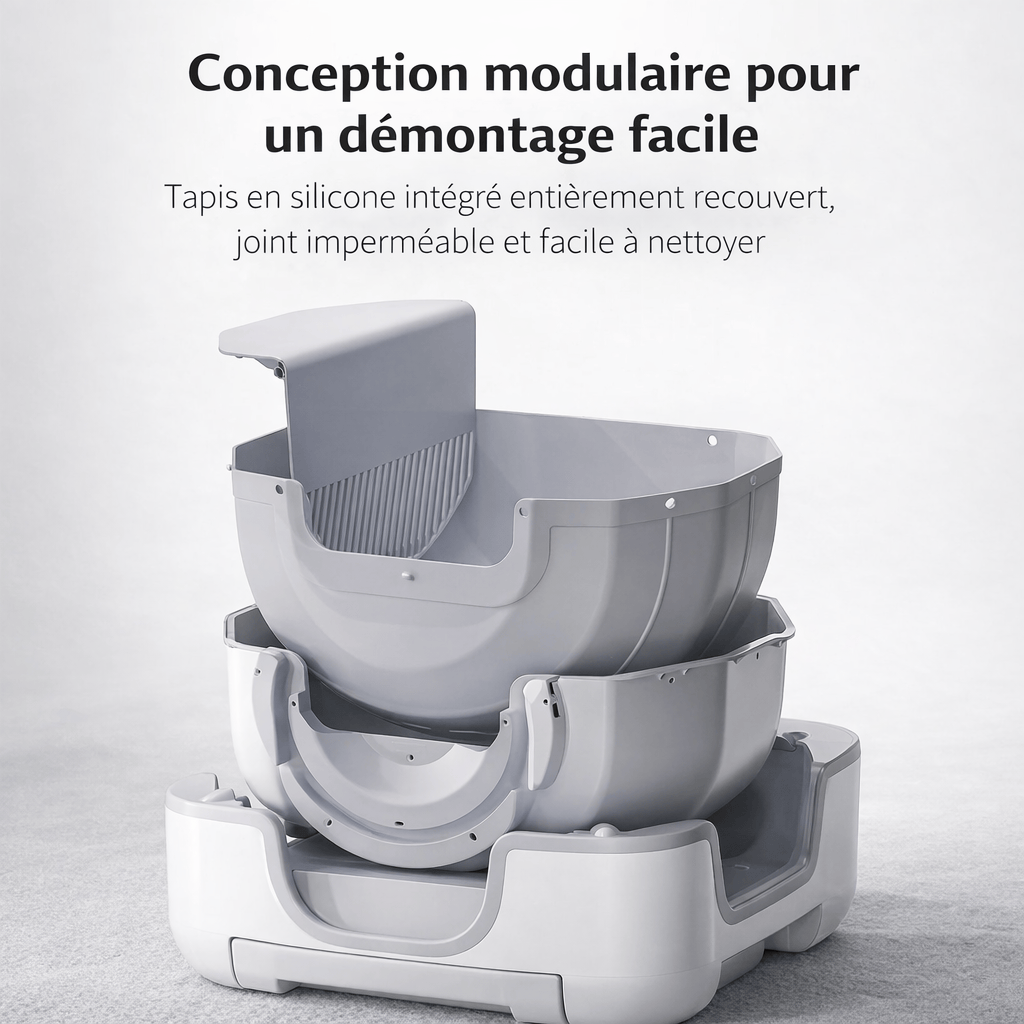 Bac à Litière Autonettoyant