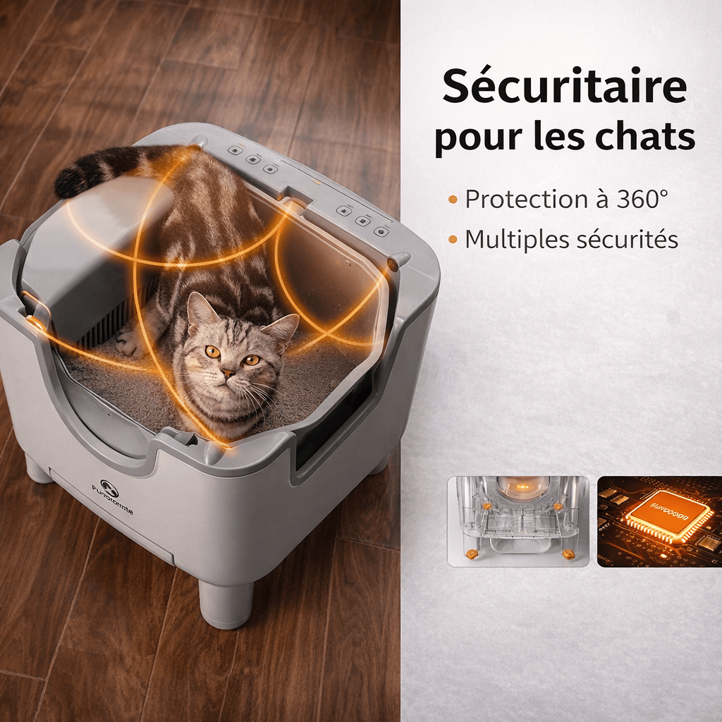 Bac à Litière Autonettoyant