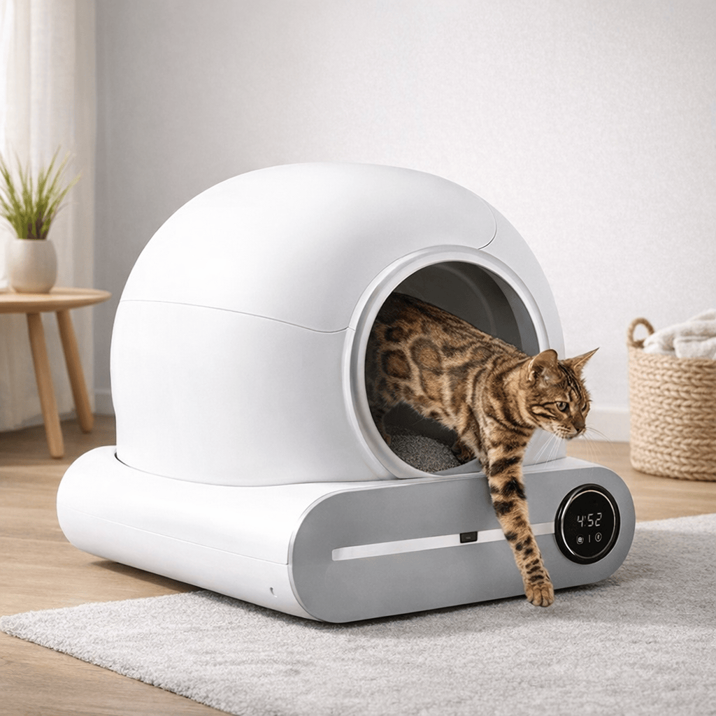 Bac à Litière Intelligent pour Chat