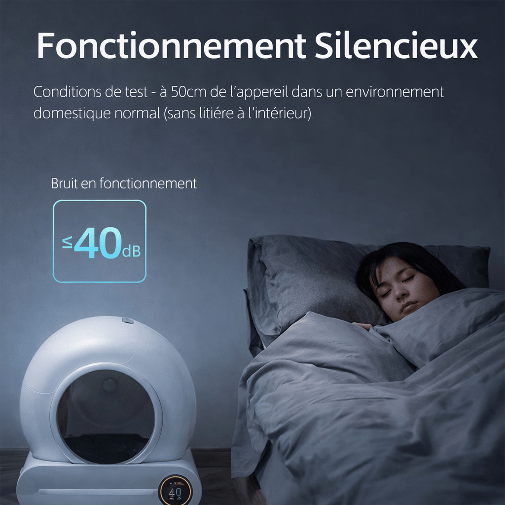 Bac à Litière Intelligent pour Chat