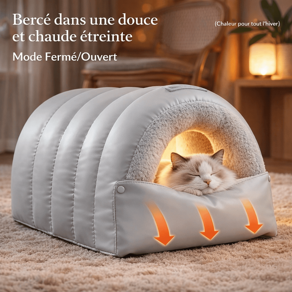 Lit pour Chat Semi-Fermé