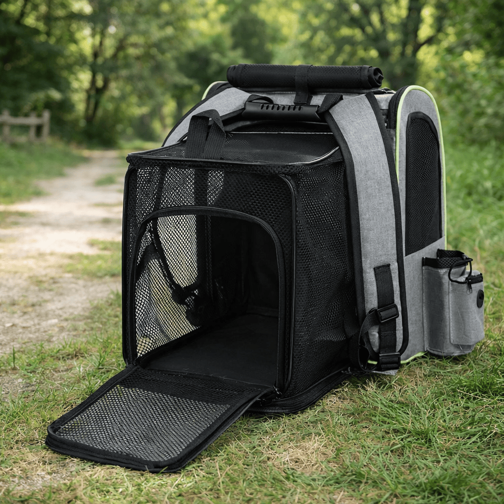 Sac à Dos Extensible pour Chat avec Housse Pare-Soleil