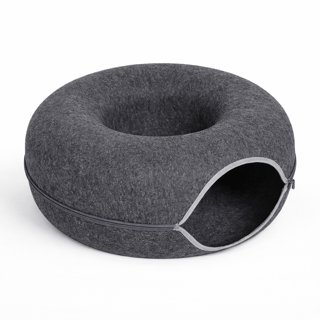Panier-Lit en Forme de Donut pour Chats
