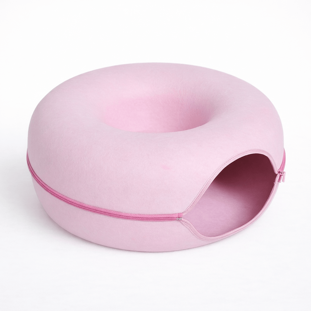 Panier-Lit en Forme de Donut pour Chats