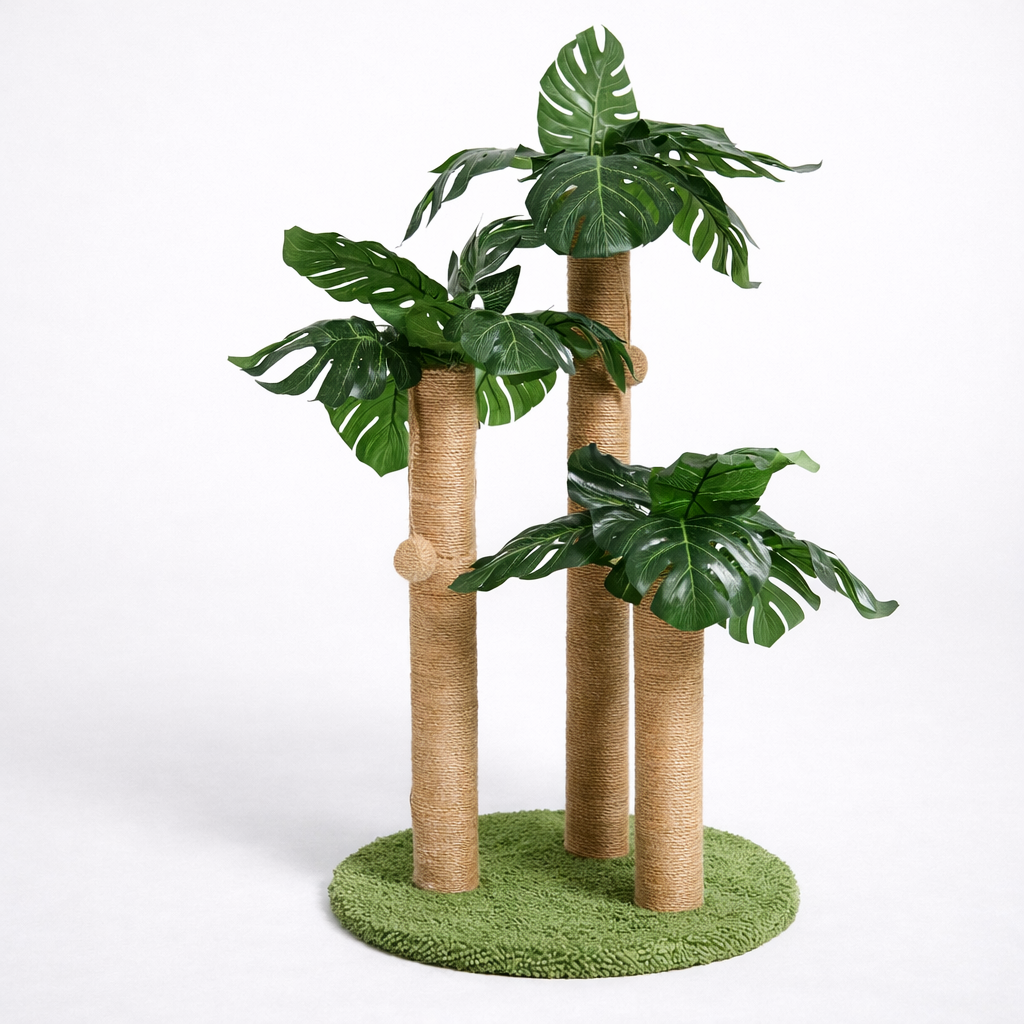 Griffoir en Forme d'Arbre Vertical en Sisal pour Chat