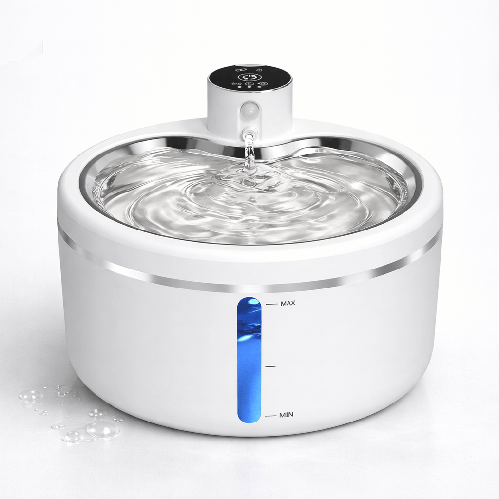 Fontaine à Eau Automatique pour Chats de 2,5 L avec Purificateur d'Eau