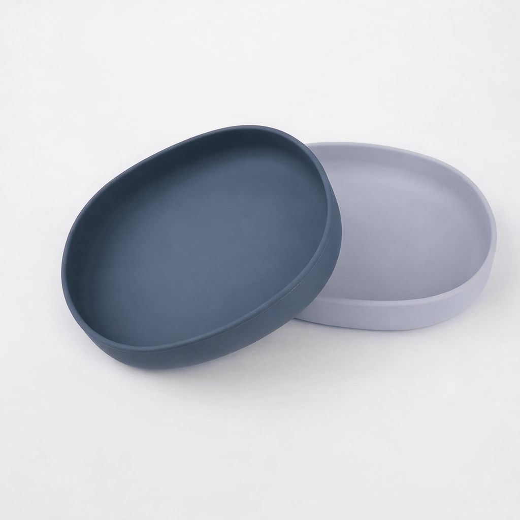 Lot de 2 Assiettes en Silicone Douces pour Chat