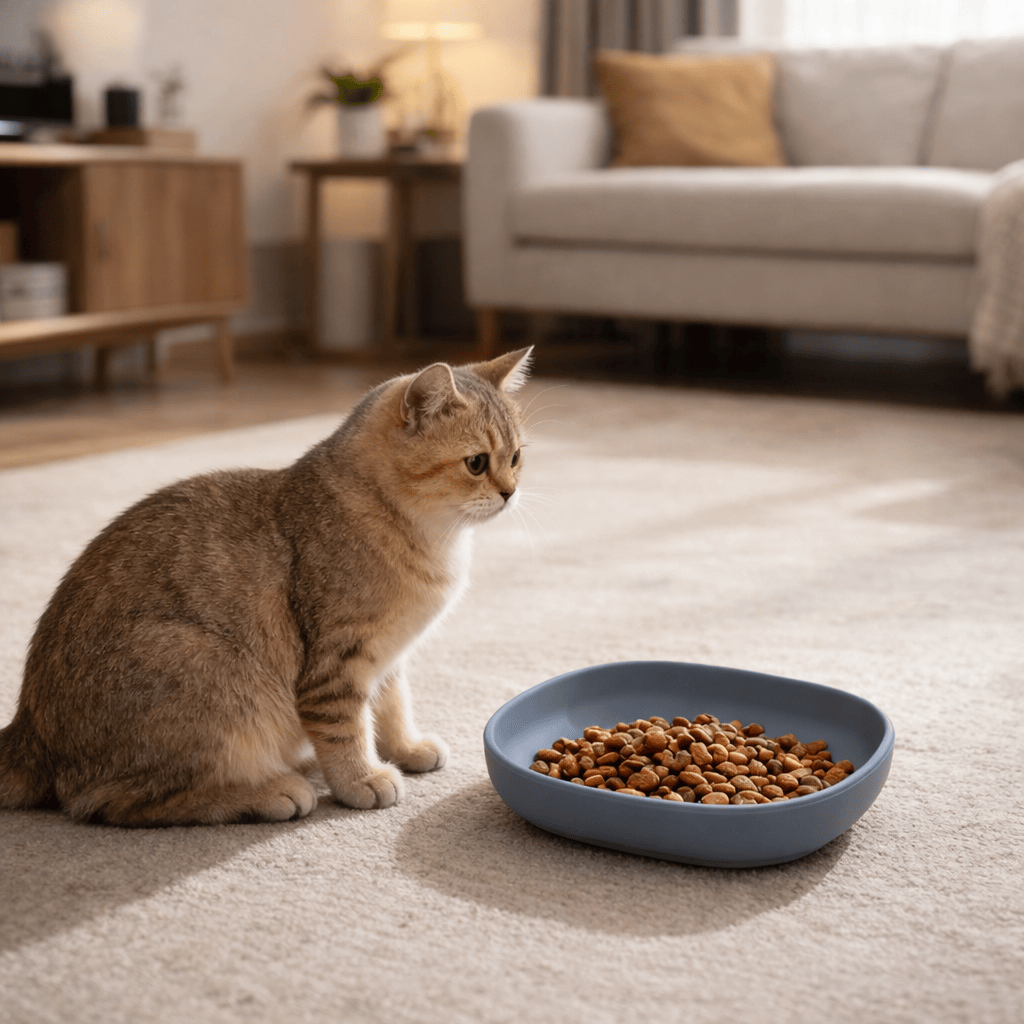 Lot de 2 Assiettes en Silicone Douces pour Chat