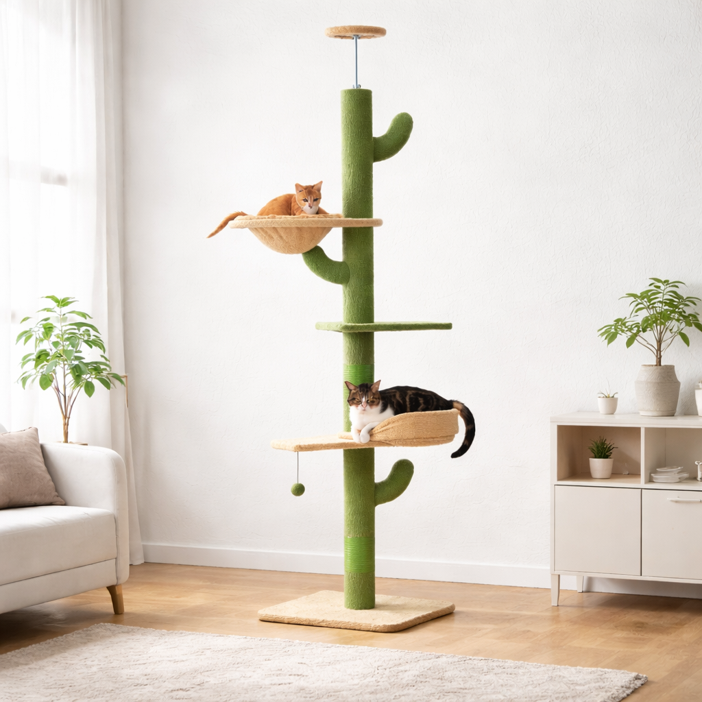 Arbre à Chat Cactus Ajustable