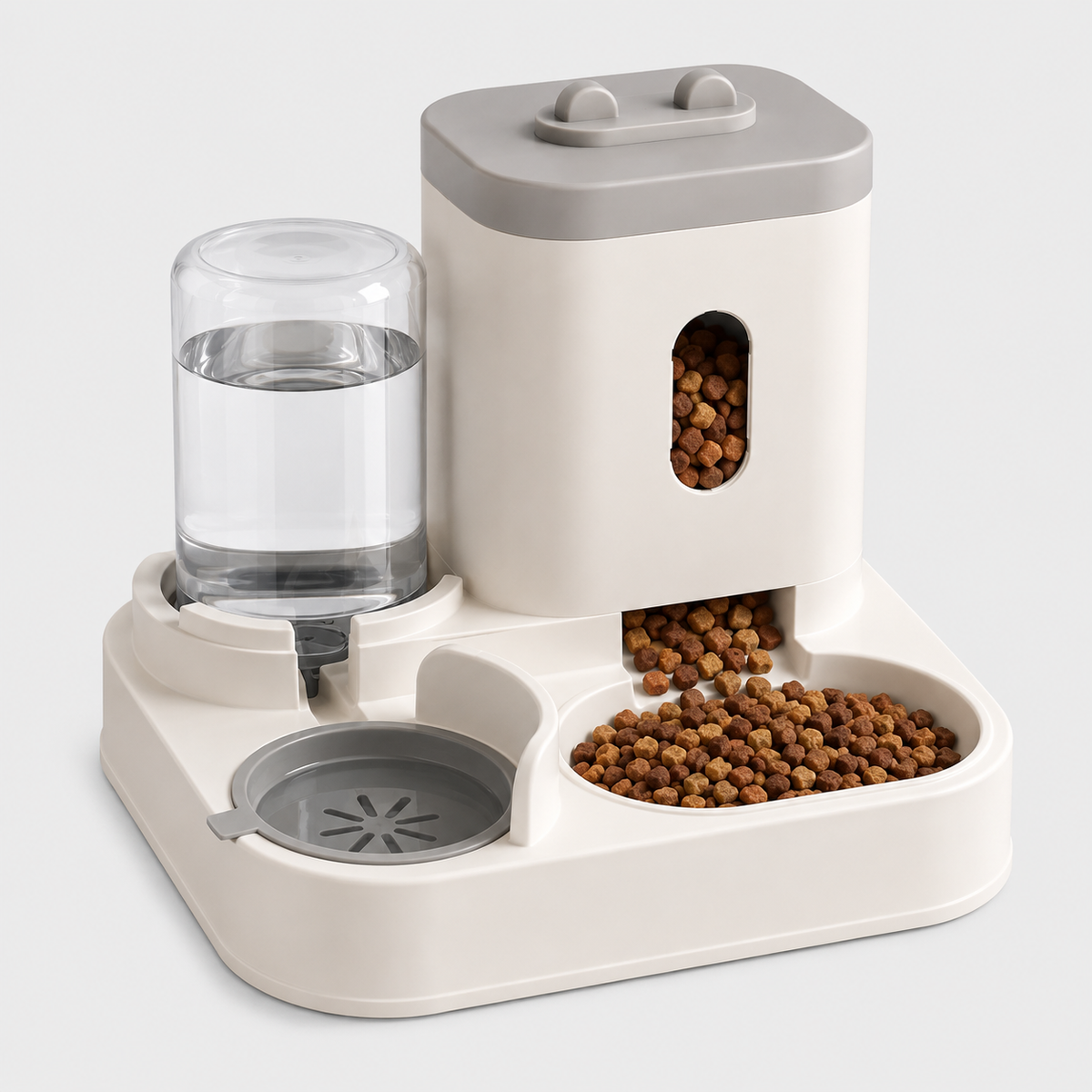 Distributeur de Croquettes avec Fontaine à Eau