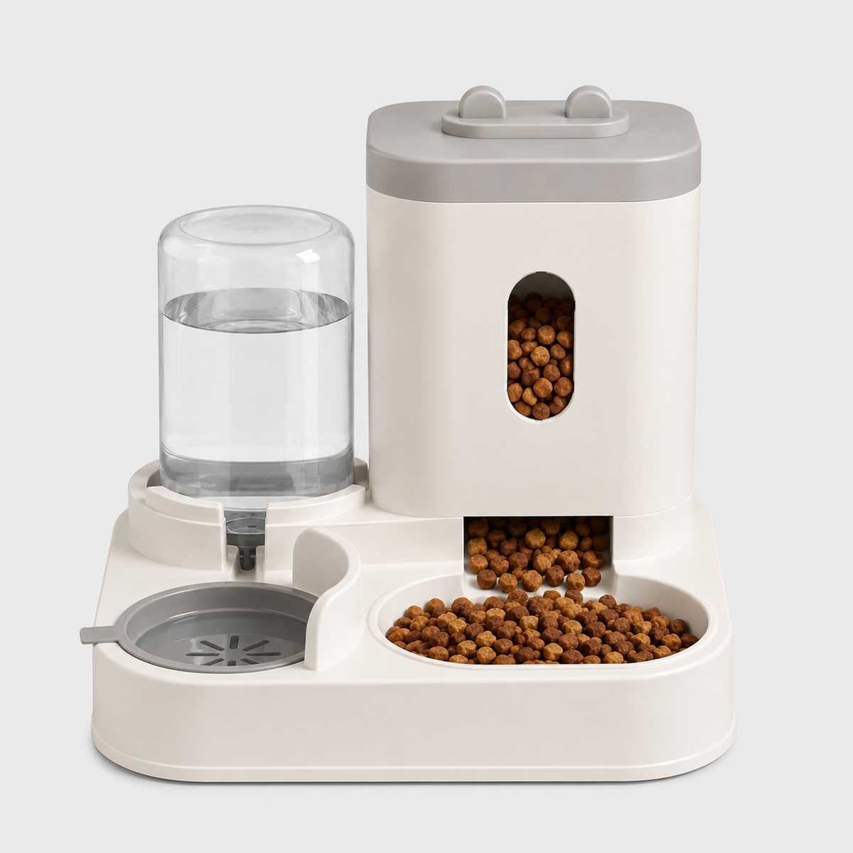 Distributeur de Croquettes avec Fontaine à Eau
