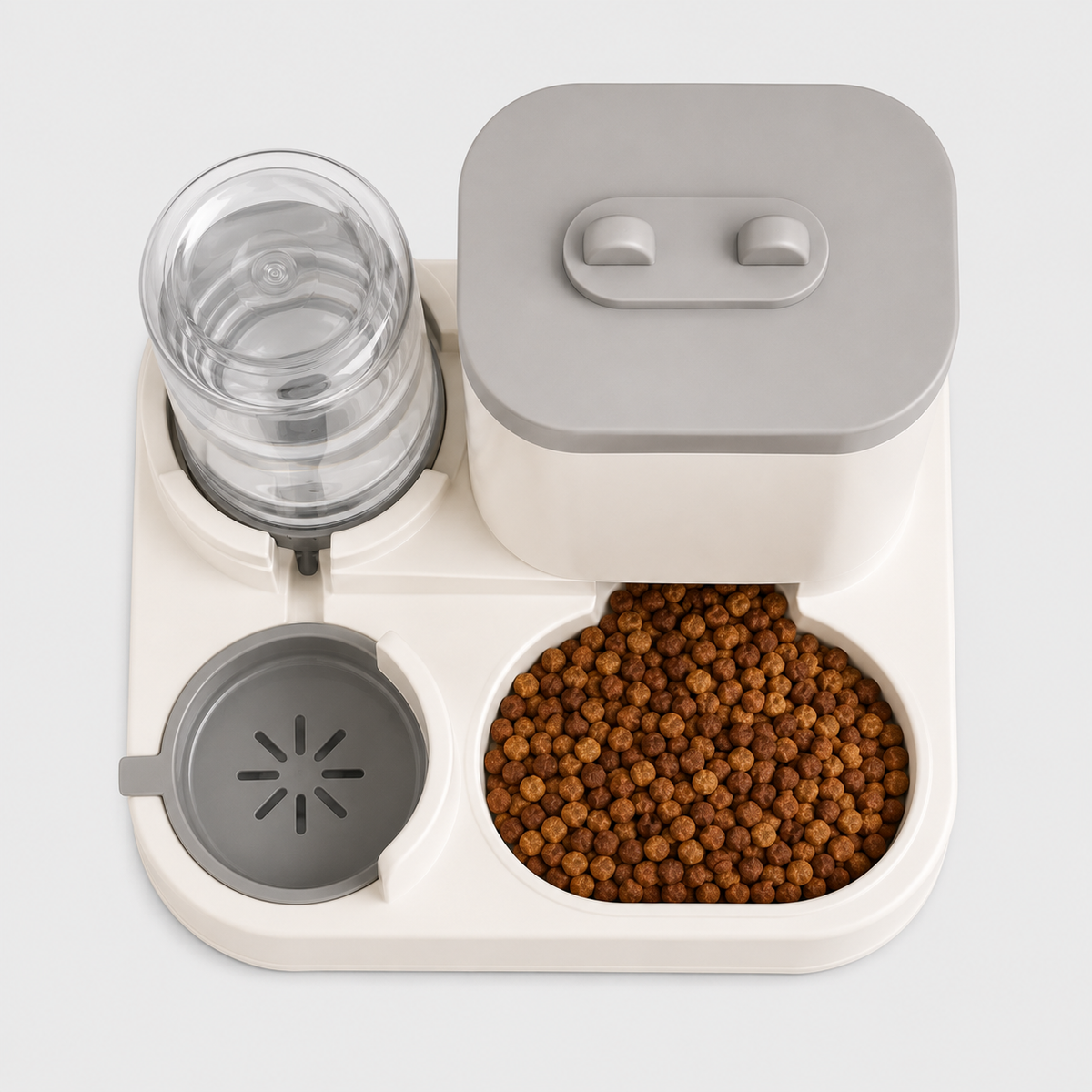 Distributeur de Croquettes avec Fontaine à Eau