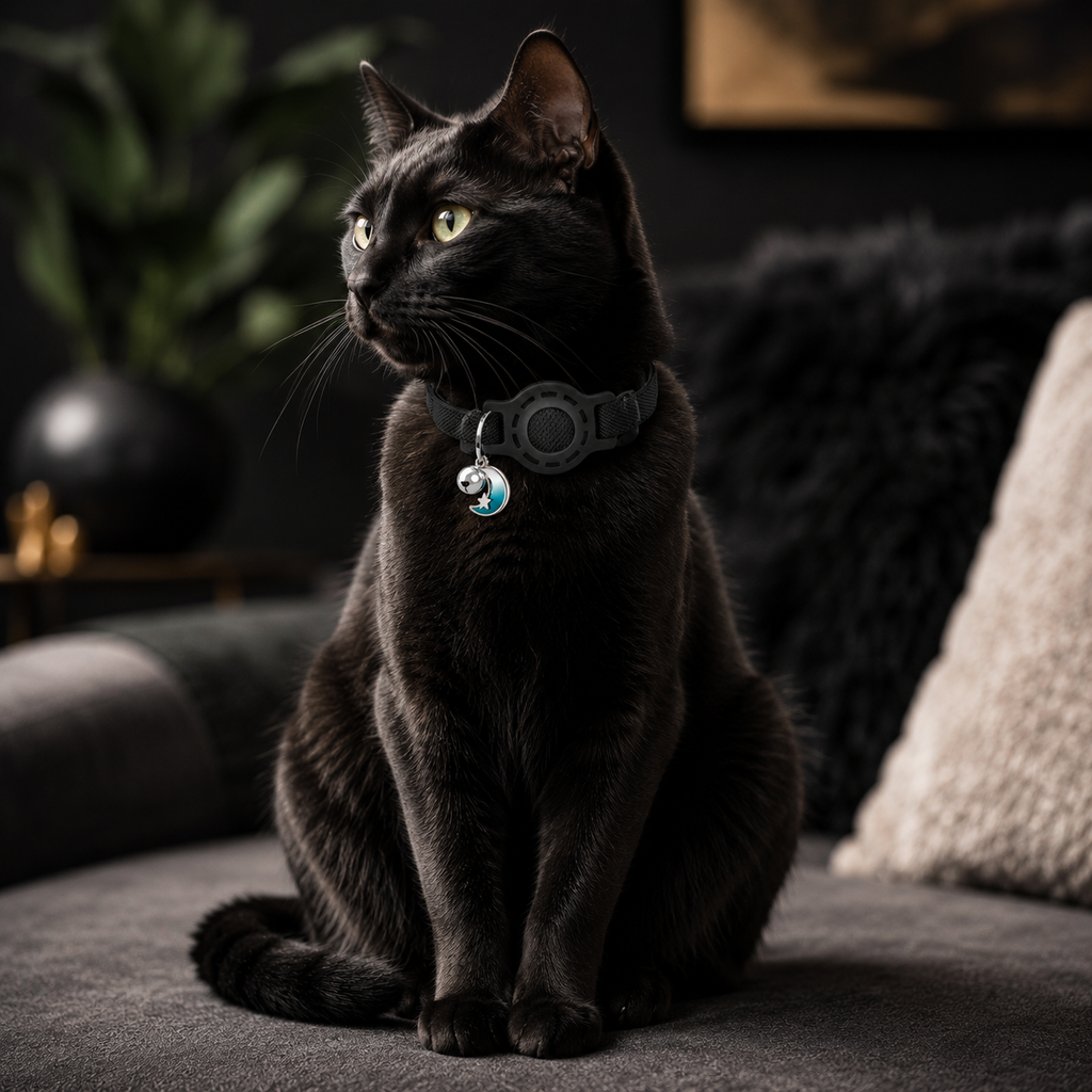 Collier GPS pour chat en Nylon