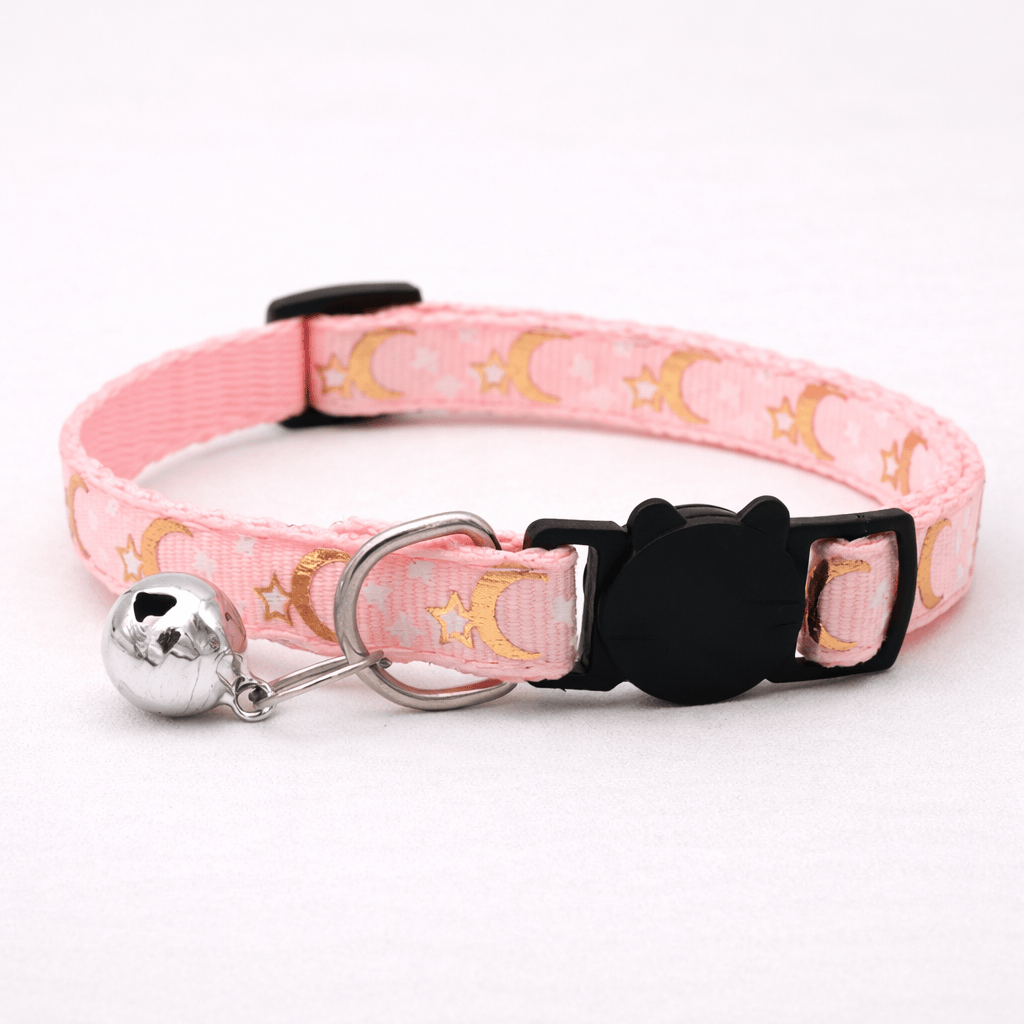 Collier pour Chat Motif Etoiles Dorées