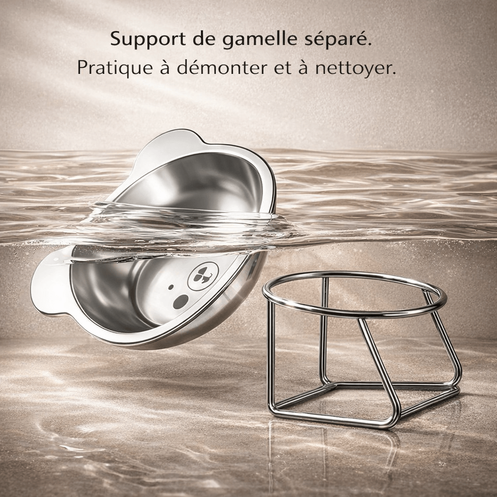 Gamelle Surélevée en Acier Inoxydable