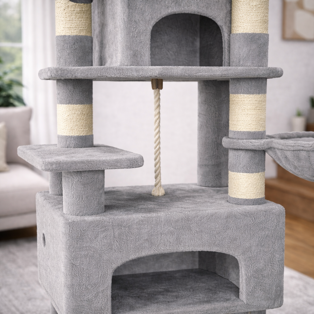 Arbre à Chat XL avec 3 Plateformes et 2 Niches