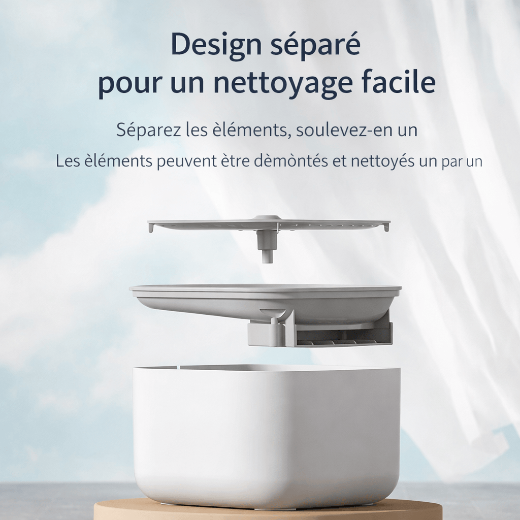 Fontaine à Eau pour Chat 3L avec Filtre à Recirculation