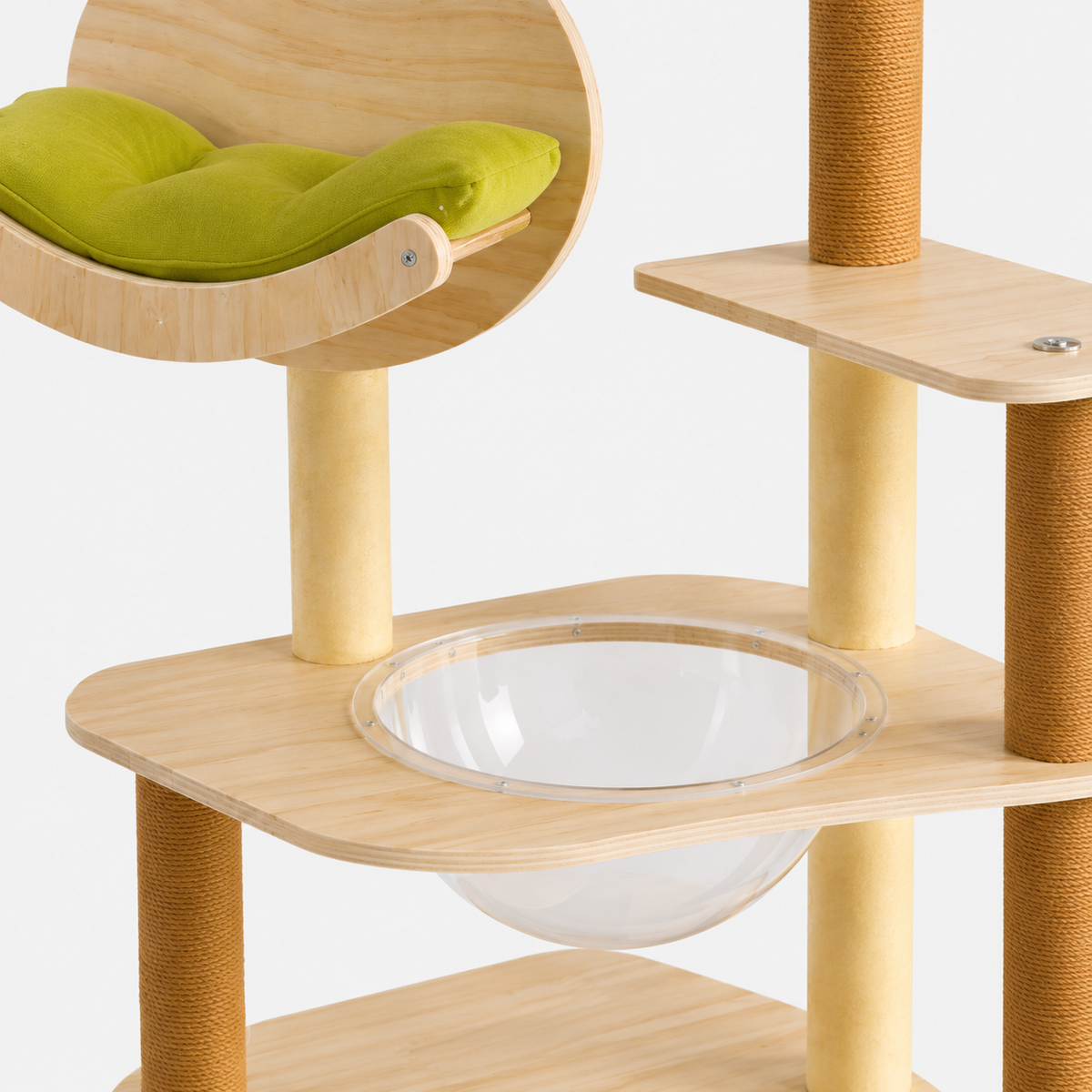 Arbre à Chat en Bois Multi-Niveaux
