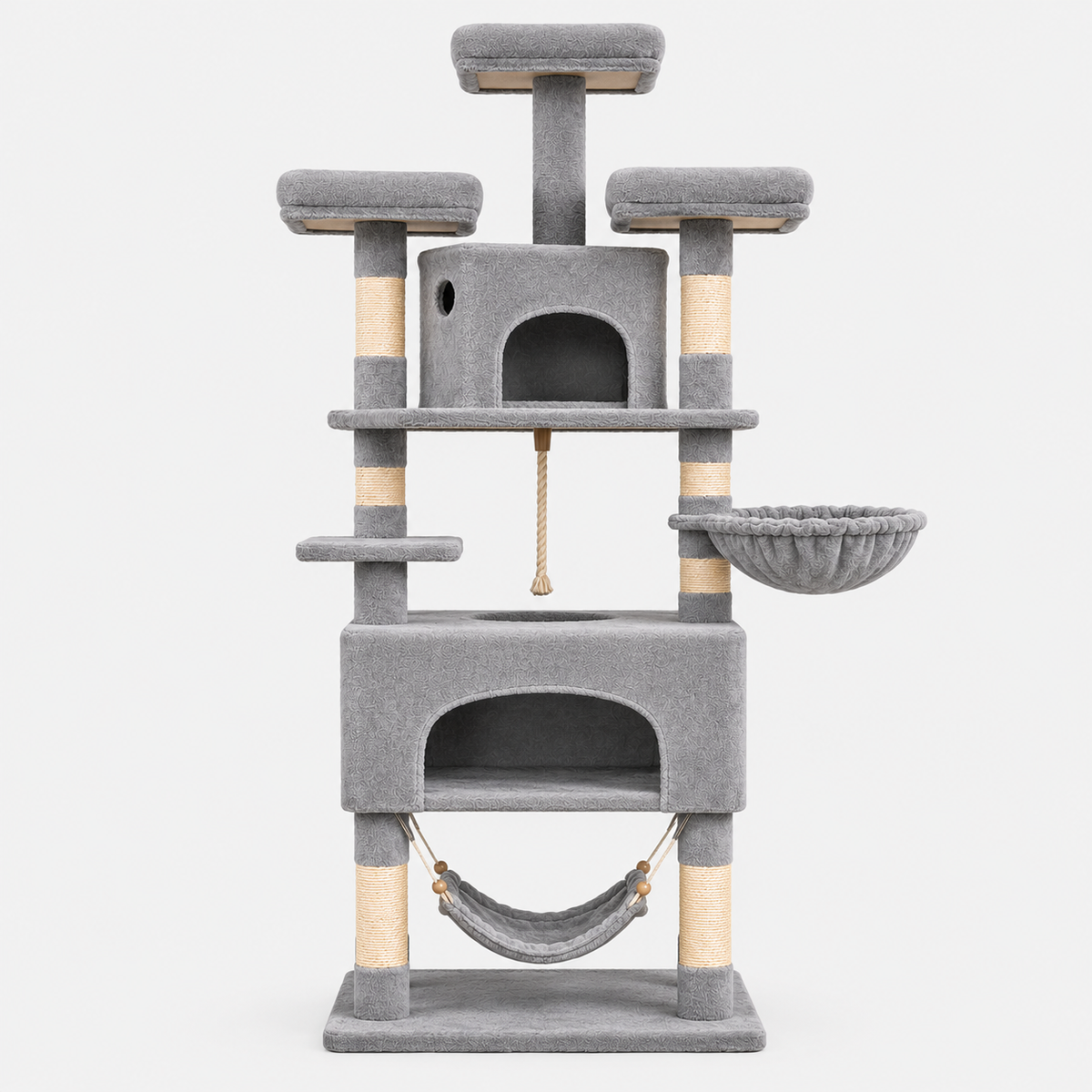 Arbre à Chat XL avec 3 Plateformes et 2 Niches