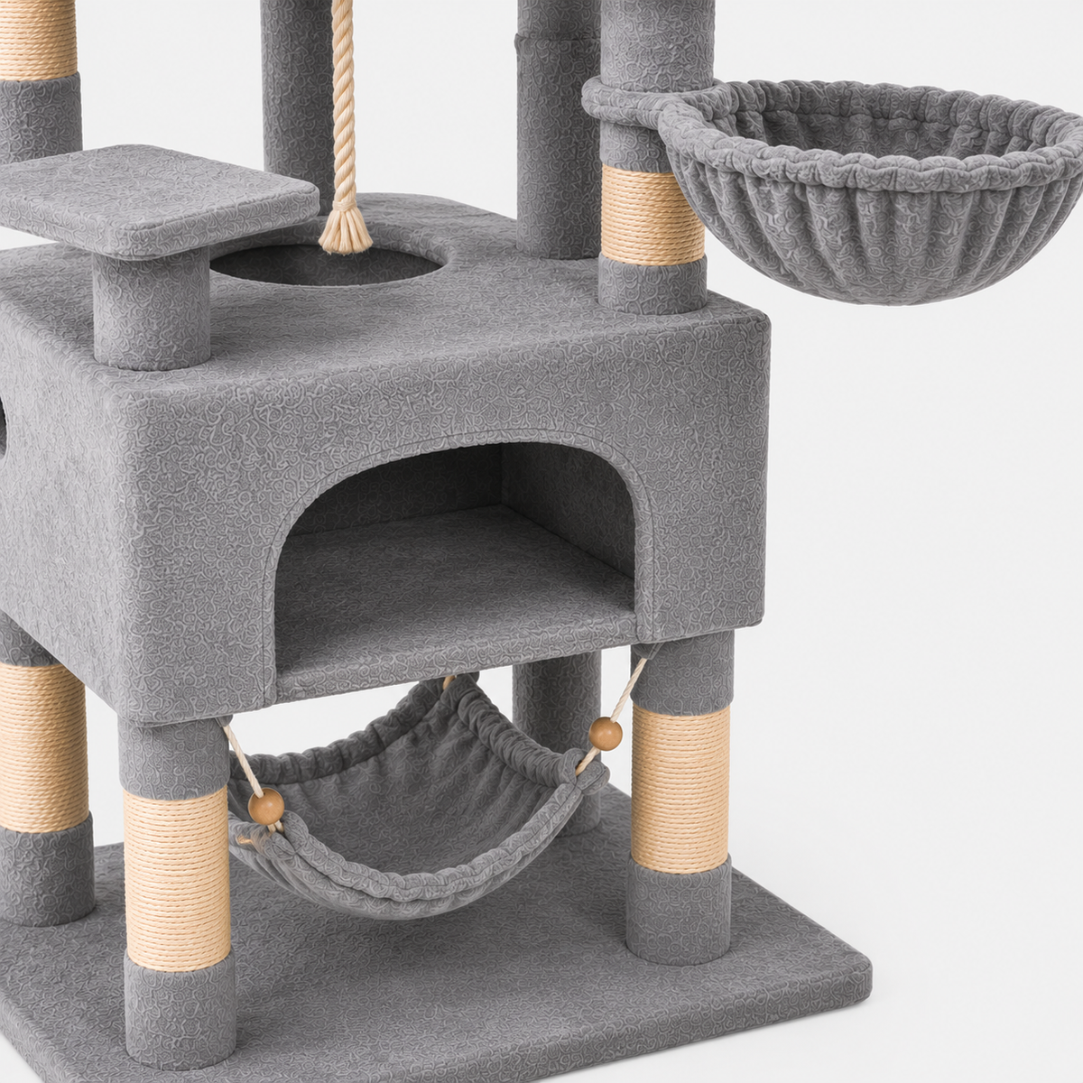 Arbre à Chat XL avec 3 Plateformes et 2 Niches